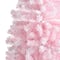 Glitzhome® 4ft Pre-Lit Flocked Pink Artificial Christmas Porch Tree, Multi-color LED Lights